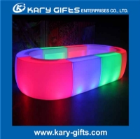 12 Warranty Rechargeable Plastic Round LED Bar Counter 